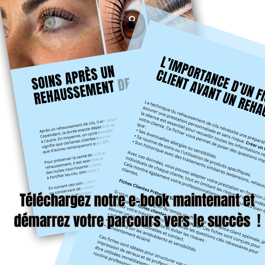 Formation en ligne Rehaussement de cils