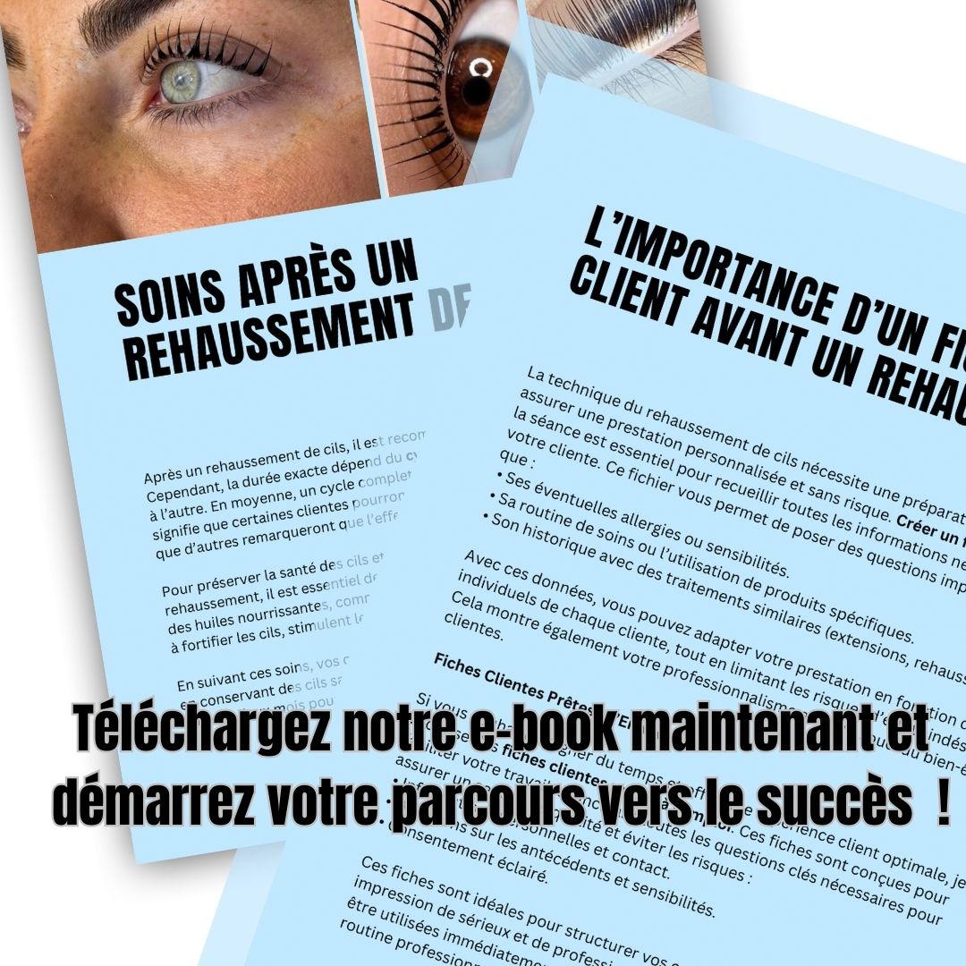 Formation en ligne Rehaussement de Cils + 1H de Coaching