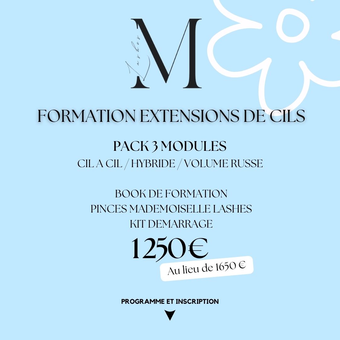 Formation Extension de cil 3 modules OFFRE RENTREE 1250 €