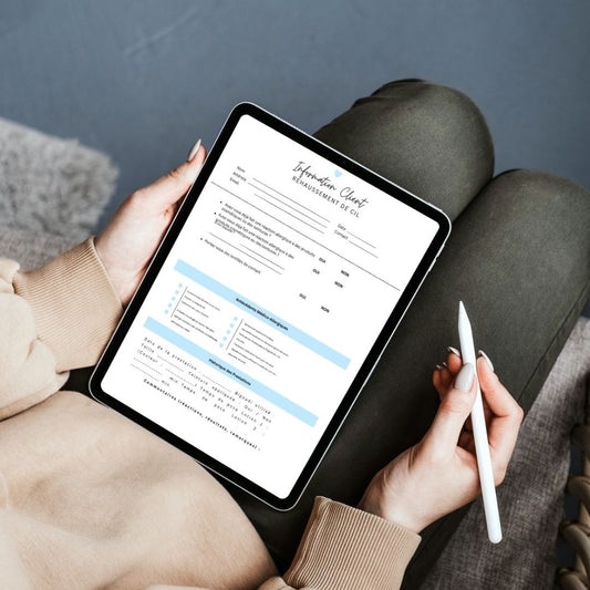 Fiche Cliente Professionnelle pour le Rehaussement de Cils